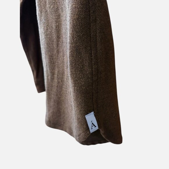 ANIAN Cotton Blend Brown Button Front Long Sleeve Shirt Made in Canada Women XS - Picture 6 of 8